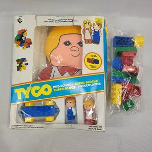 Tyco Super Blocks Vintage 1986 20 Piece Deluxe Building Set by Irwin Toys